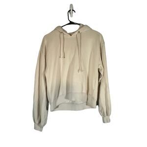 Abercrombie & Fitch Women’s Beige Hooded Pullover Sweatshirt Long Sleeve Size XS